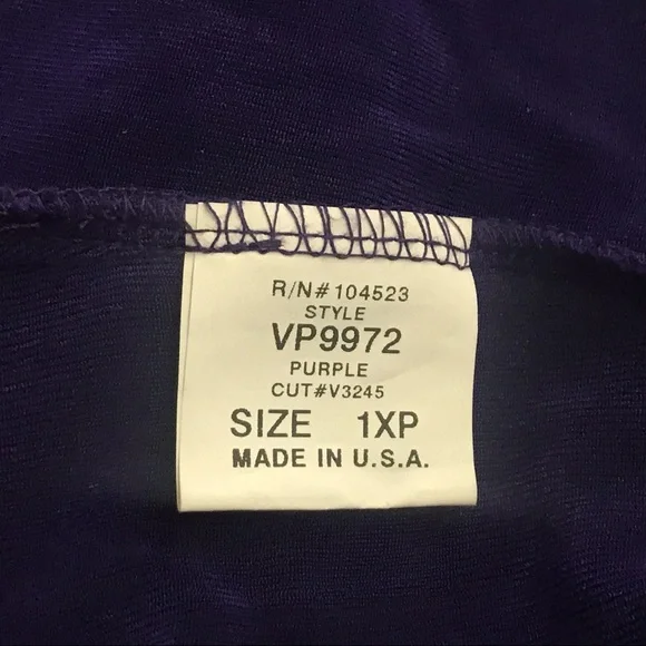 New Vikki Vi Purple Top or Jacket Button Down 1XP made in USA - Picture 5 of 12